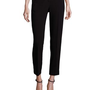St john caviar straight leg black pants 16